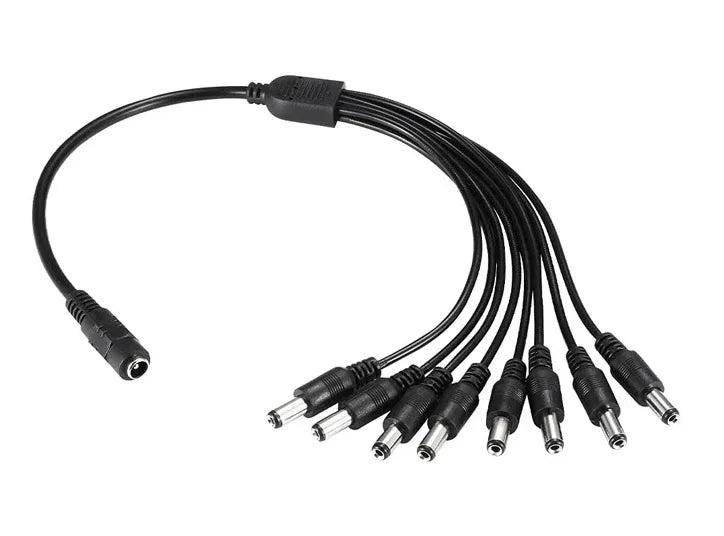 Cable splitter de poder NRG+ 1 a 8 ideal CCTV - Tecatech-uy