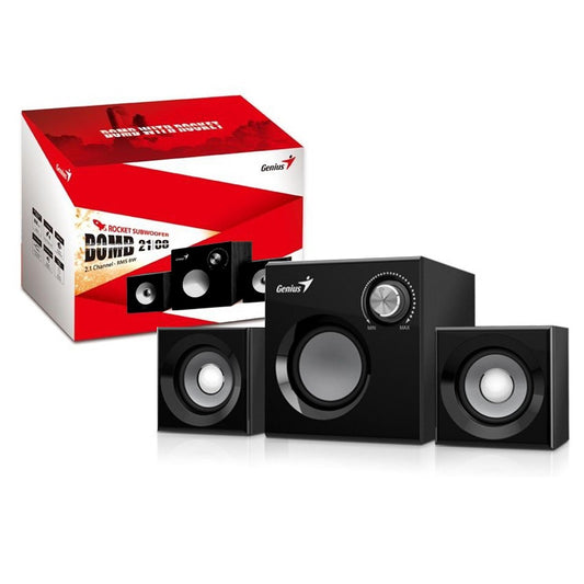 Parlantes 2.1 Genius madera 8w