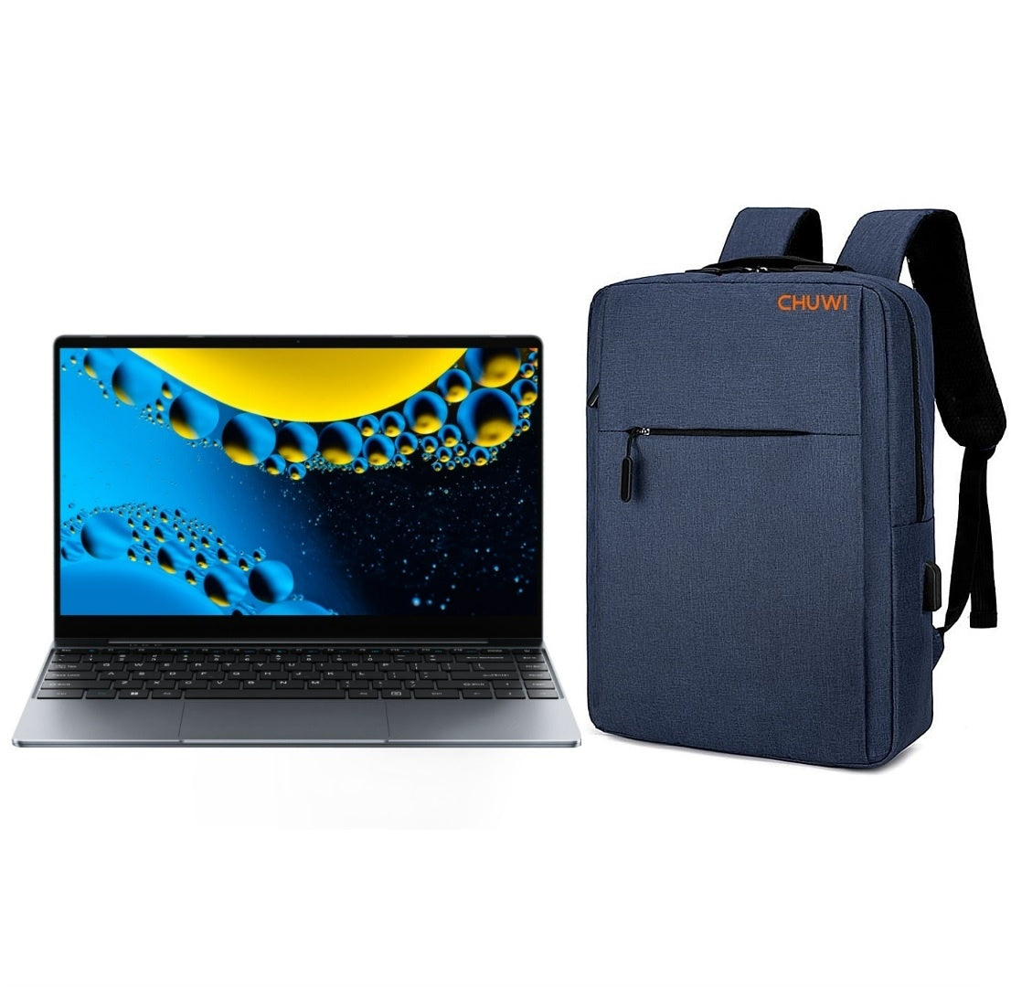 Combo Notebook Chuwi Core i3 14 FHD + Mochila 15.6 Azul