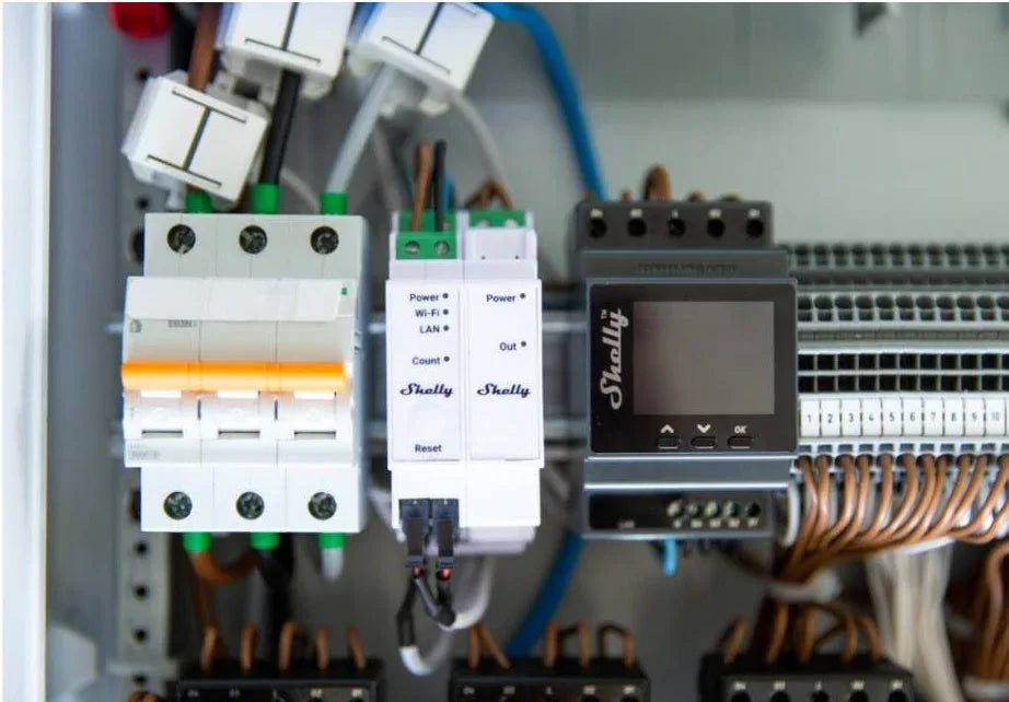 Rele Shelly Pro 3EM switch de expansion DIN - Tecatech-uy