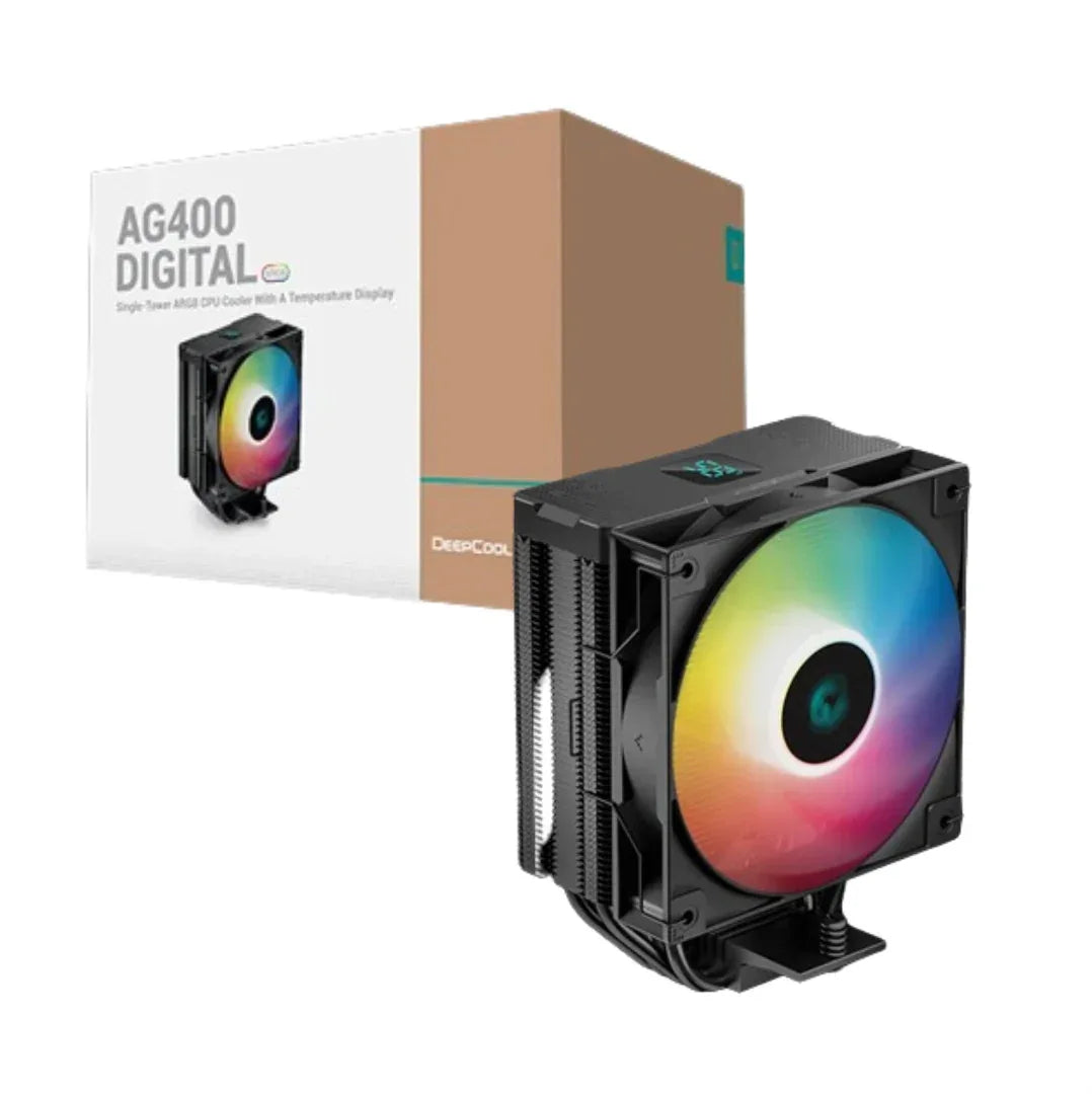Cooler Deepcool AG400 Digital Negro ARGB - Tecatech-uy