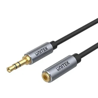 Cable AUX audio Unitek 3.5mm macho/hembra 1m - Tecatech-uy