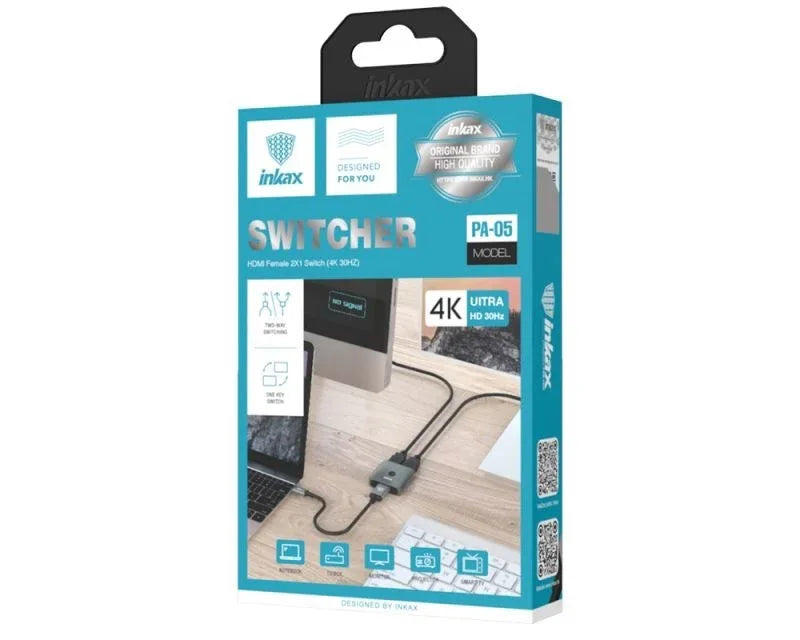 Hub HDMI Inkax 4K Switcher - Tecatech-uy