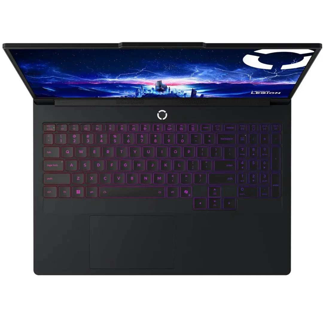 Notebook Lenovo Legion gaming con teclado retroiluminado RGB y pantalla encendida, Tecatech Uruguay