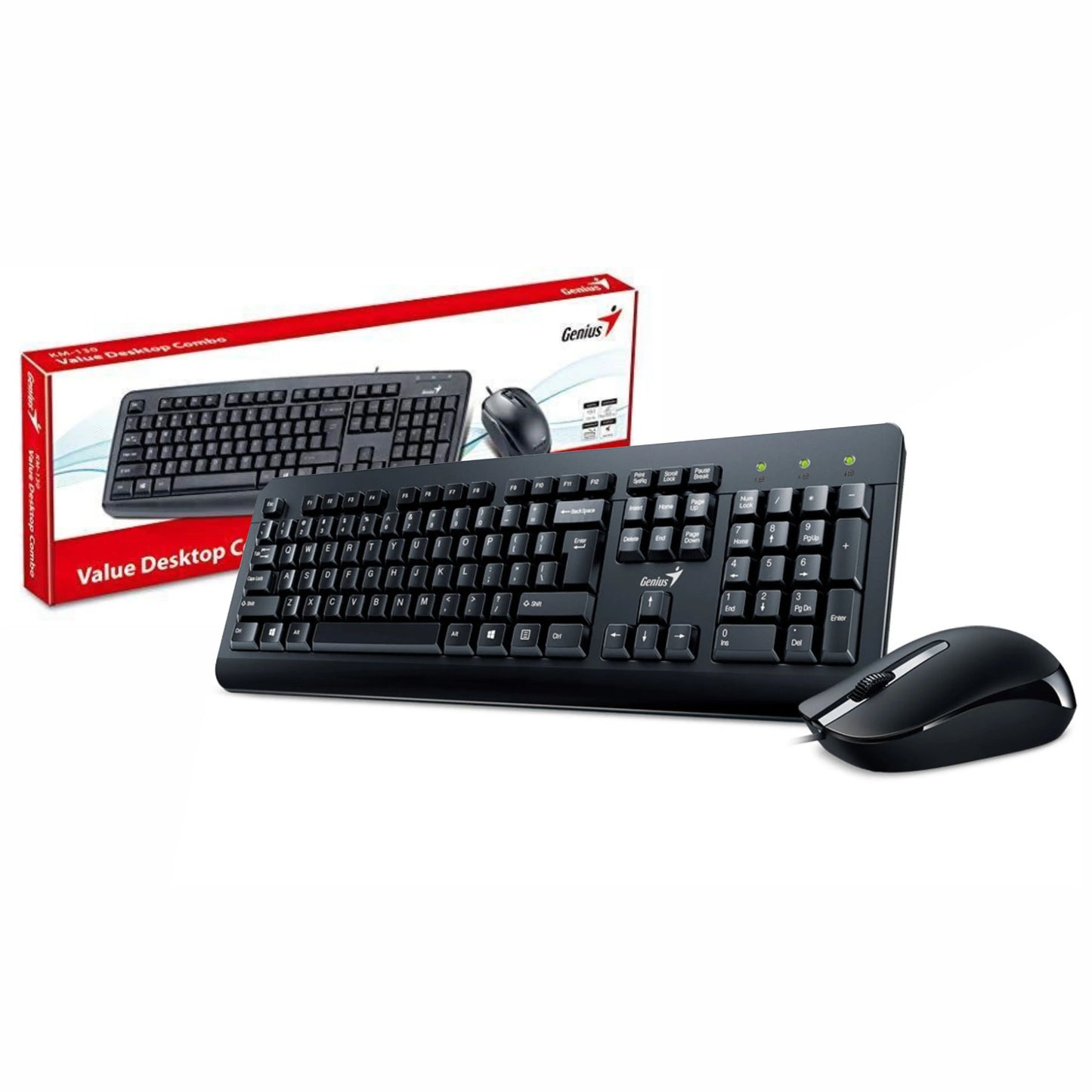 Combo Genius KM-160 teclado y mouse usb - Tecatech-uy