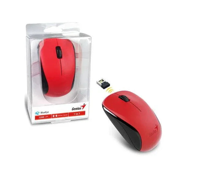 Mouse Genius NX-7000 inalámbrico rojo - Tecatech-uy