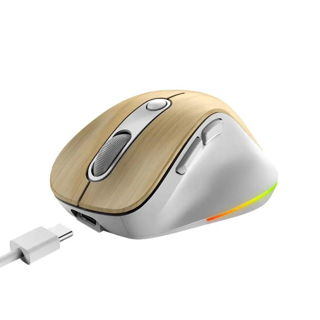 Mouse Genius Ergo 9000S Pro madera - Tecatech-uy