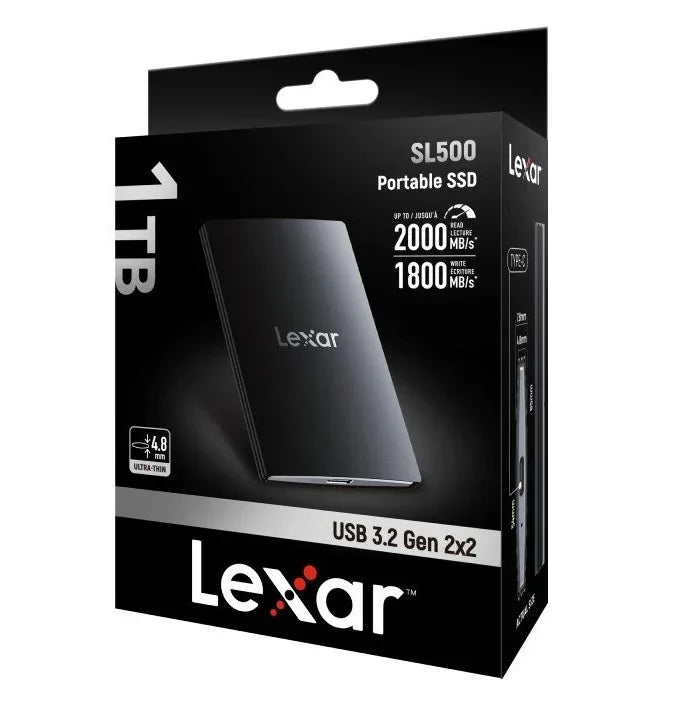 Disco SSD Lexar SL500 1TB portable con set magnetico - Tecatech-uy