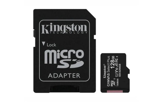 Memoria MicroSD Kingston Select Plus 128GB clase 10 - Tecatech-uy