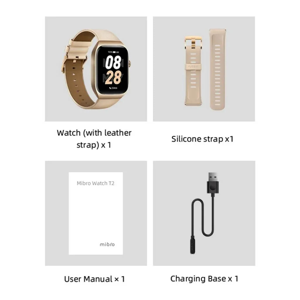 Smartwatch Mibro T2 1.75" 300mAh by Xiaomi Azul o Dorado - Tecatech-uy