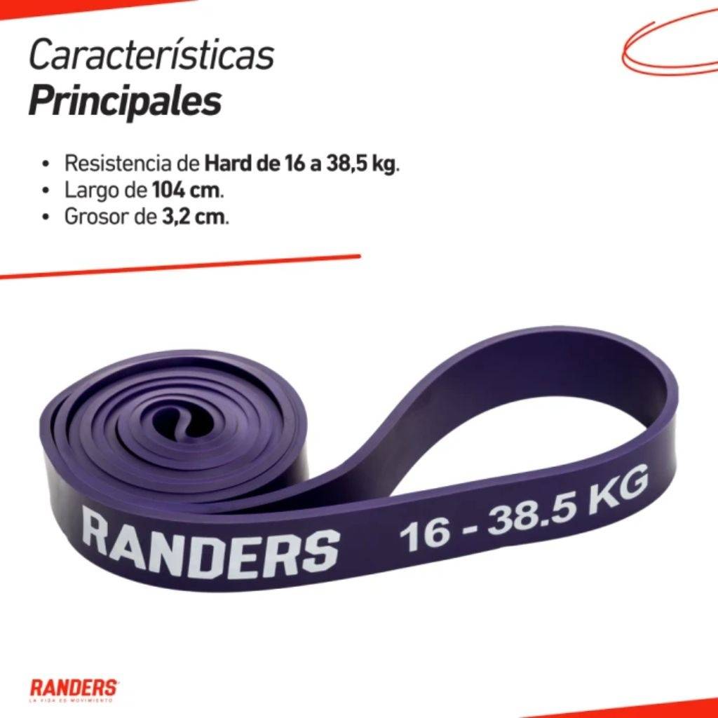 Banda Elastica Powerband 32mm Violeta Randers