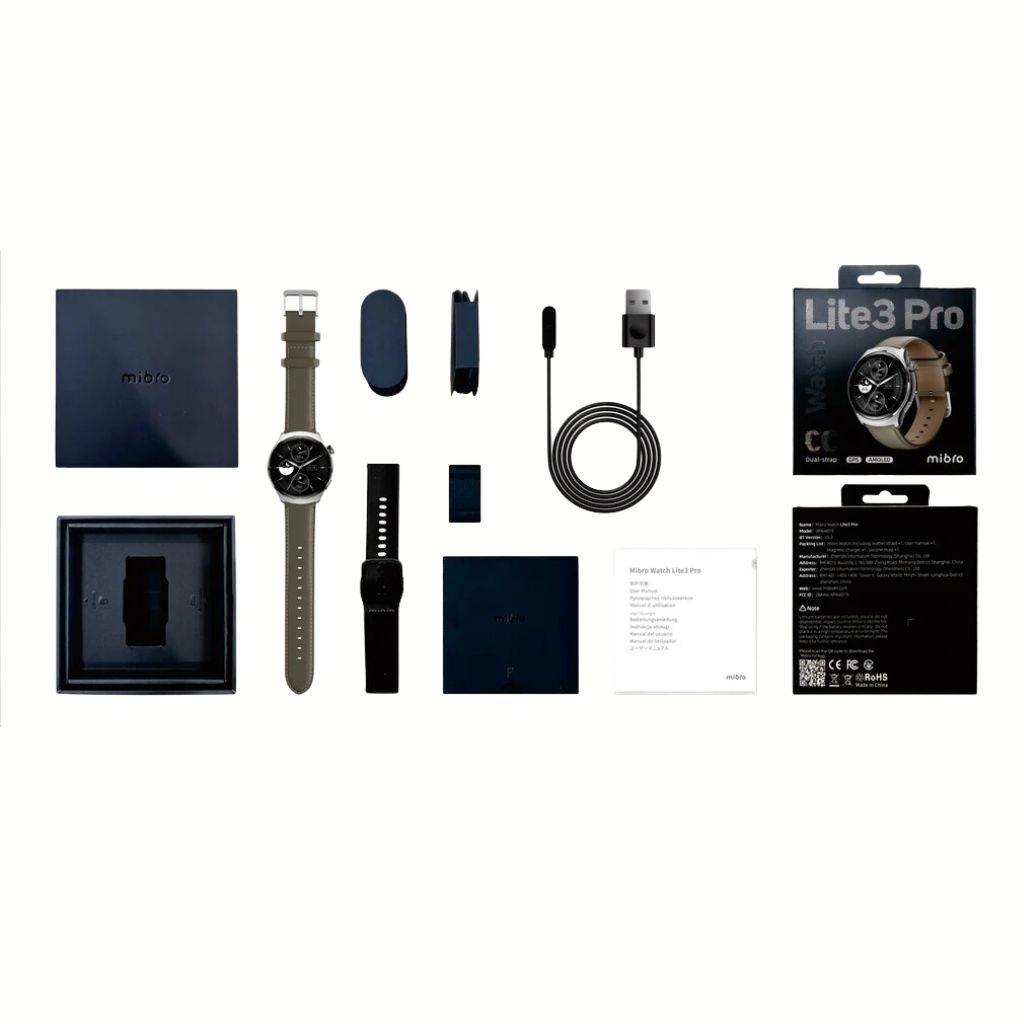 Smartwatch Mibro Lite 3 Pro 1.3" 350mAh c/2 by Xiaomi Dorado o Gris