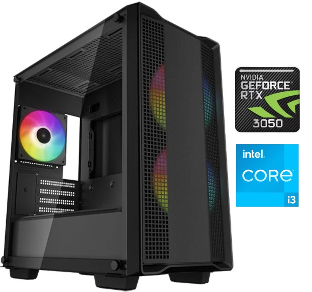 Equipo Gamer Core i3 14100F, 16GB, 1TB NVMe, RTX 3050 6GB