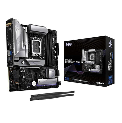 Mother Asrock B860 LiveMixer LGA 1851 WiFi 6 - Tecatech-uy