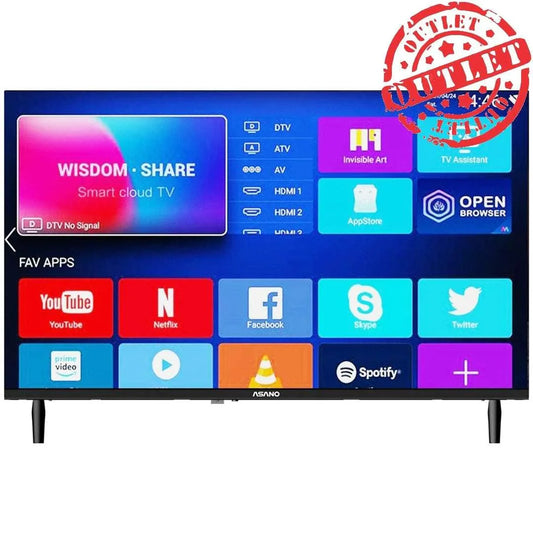 TV LED Asano 32'' HD sin bordes SMART (con detalles) - Tecatech-uy