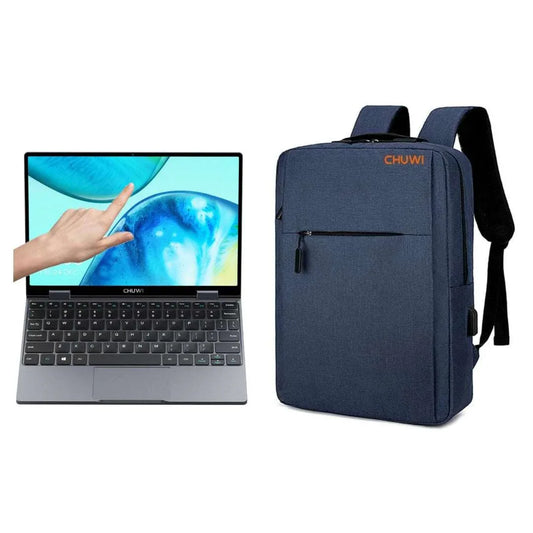 Notebook Convertible Chuwi Quadcore + Mochila azul - Tecatech-uy