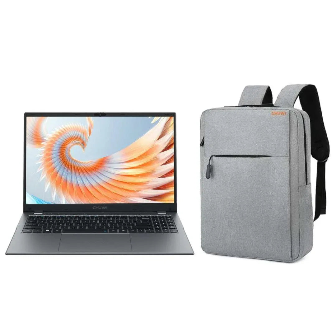 Notebook Chuwi Dualcore + Mochila gris - Tecatech-uy