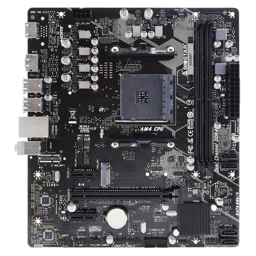 Mother Biostar A520MT AM4 - Tecatech-uy