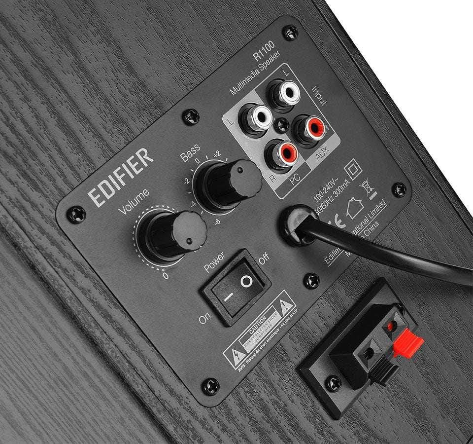 Parlantes Edifier 2.0 R1100 negro - Tecatech-uy