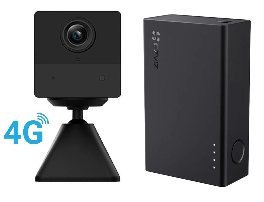 Camara 4G Ezviz CB2 2K 3MP negra con PowerBank