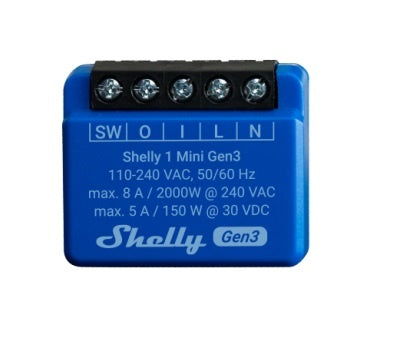 Rele Shelly Mini 1 GEN3 Wi-fi
