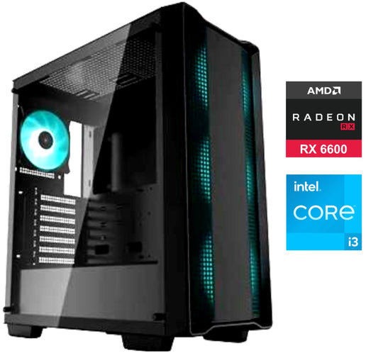 Equipo Gamer Core i3 12100F, 16GB, 500GB, RX6600 CLD 8GB