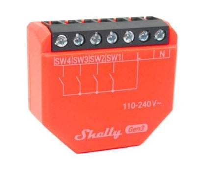 Interruptor de entrada Shelly i4 Gen3 Wi-fi