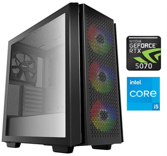 Equipo Gamer Core i5 14400F, 32GB, 1TB NVMe, RTX 5070 12GB