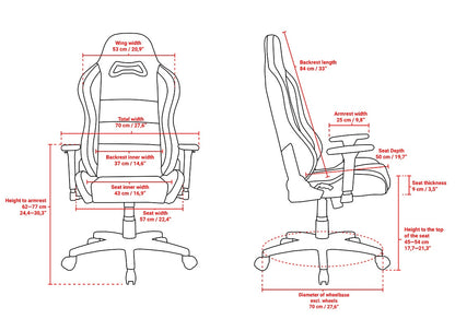 Silla Gamer Arozzi Torretta gris oscuro