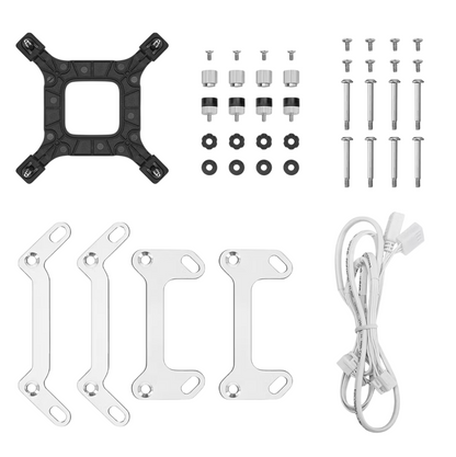 Cooler Liquido DeepCool LM240 Pantalla LCD 2.4 ARGB Blanco