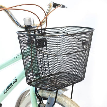 Bicicleta de paseo aluminio c/canasto R26 7V verde