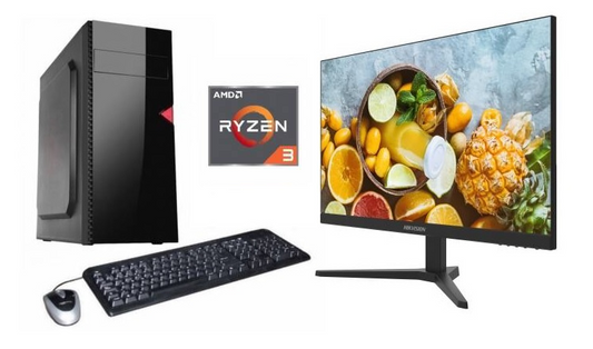 Combo equipo  AMD Ryzen 3 + Monitor 24 nuevos!