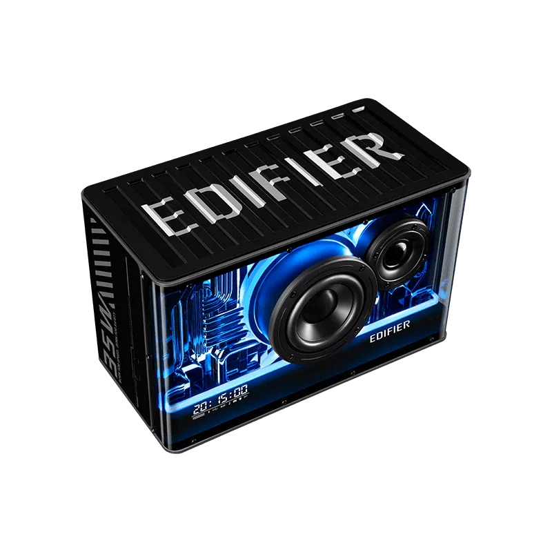 Parlante Edifier QD35 negro bluetooth RGB - Tecatech-uy