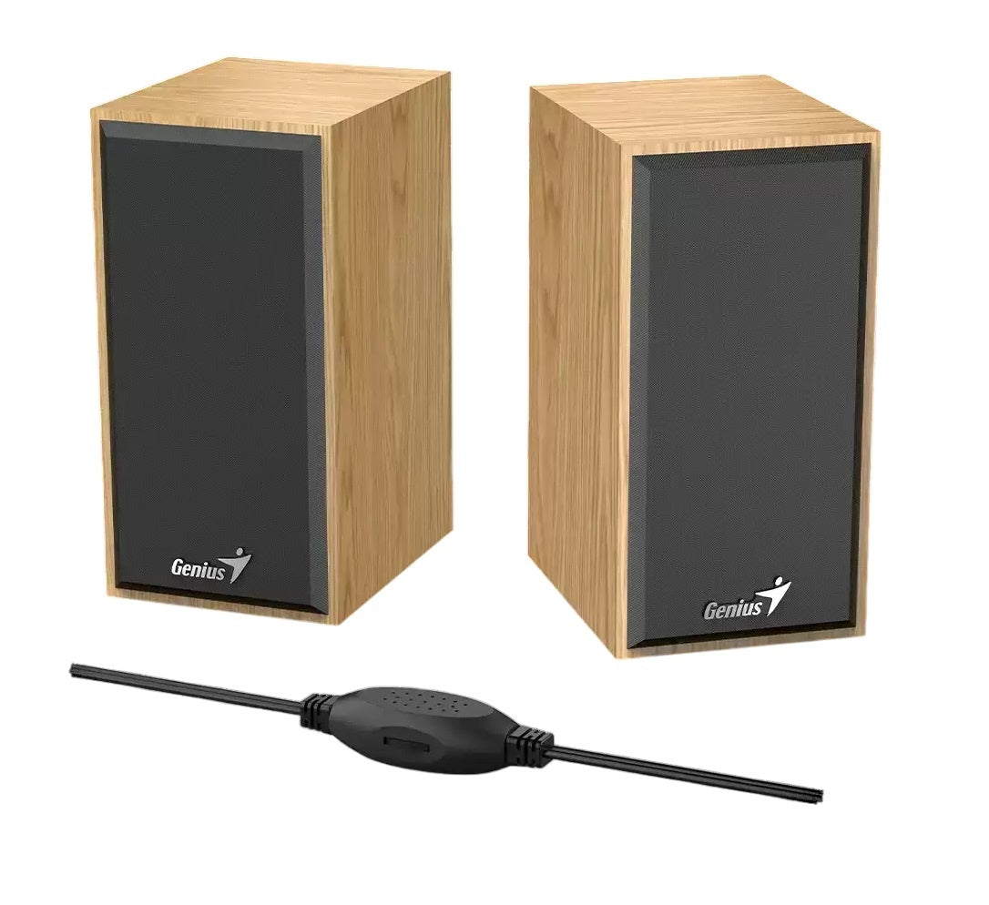 Parlante Genius 2.0 SP-HF180 6W USB madera