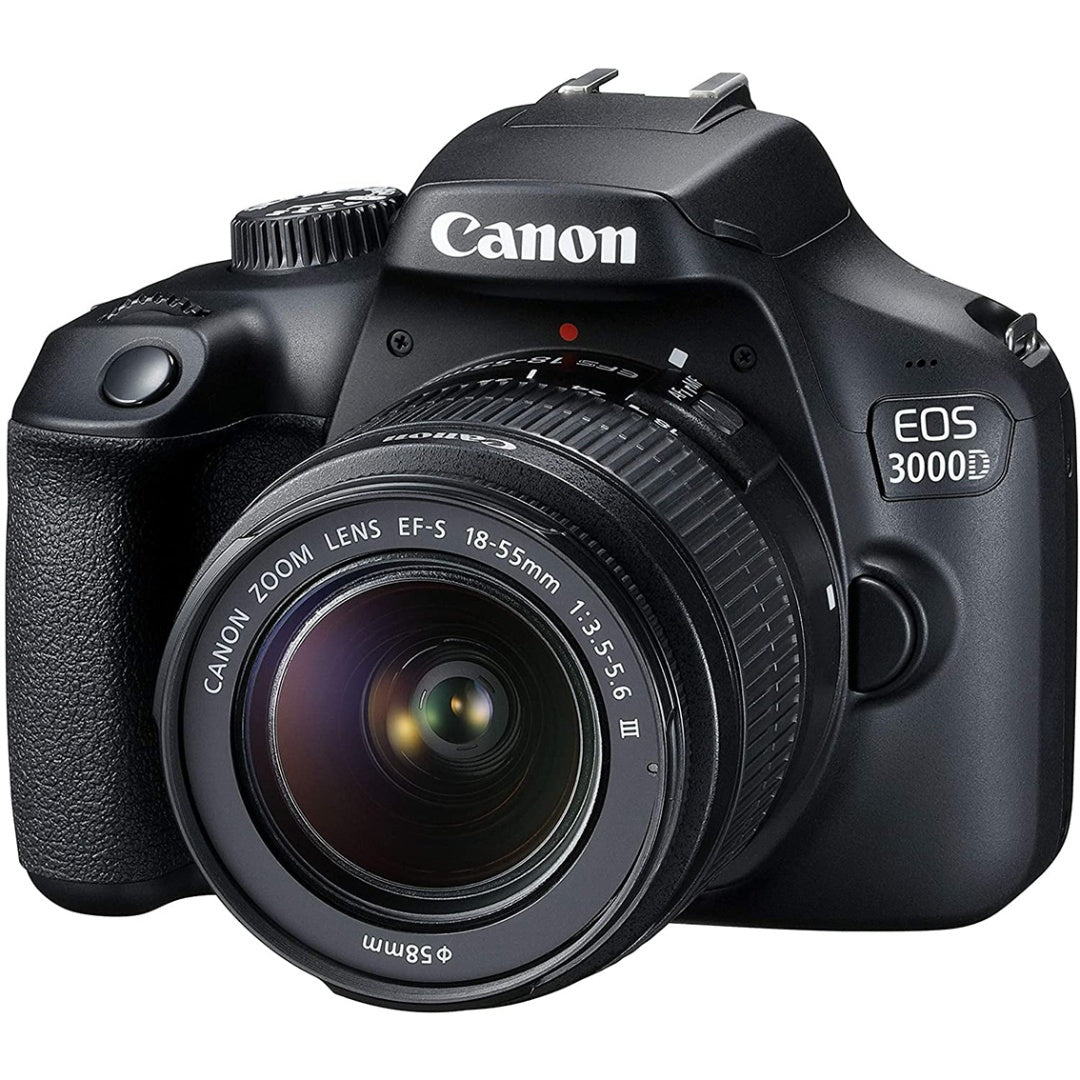 Camara Canon EOS 3000D lente 18-55mm