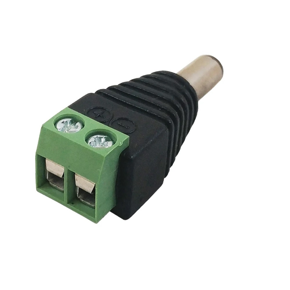 Conector NRG+ 12v 2.1mm macho para CCTV