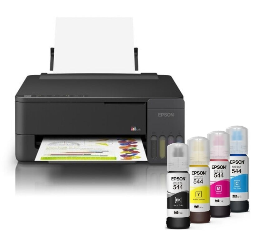 Impresora Multifunción Epson EcoTank L3350 Wi-Fi + 4 Botellas de Tinta Extra