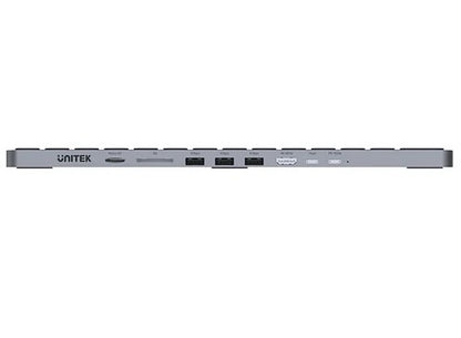 Teclado con HUB USB-C Unitek 9 en 1 PD 100W