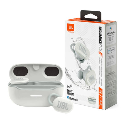 Auricular JBL Endurance Race blanco bluetooth