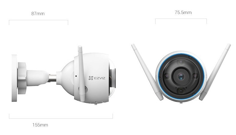 Camara Wifi Ezviz CS-H3C Color 3K 5MP con luz