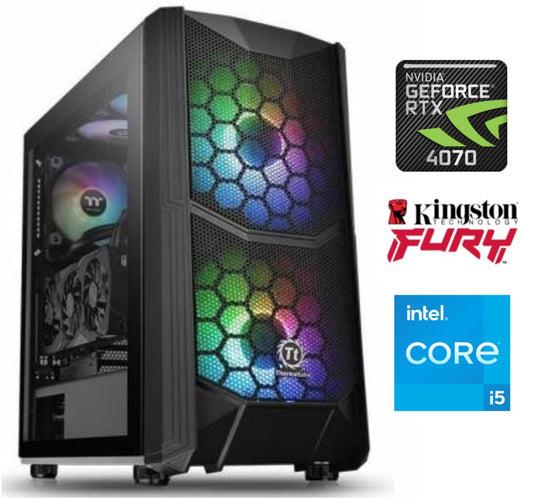 Equipo Gamer Core i5 14400F, 32GB, 1TB NVMe, RX9060XT 8GB