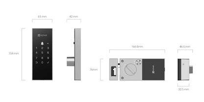 Cerradura inteligente Ezviz CS-DL03 negra