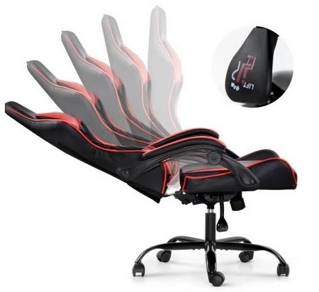Silla Gamer Lumax ROM negro/rojo