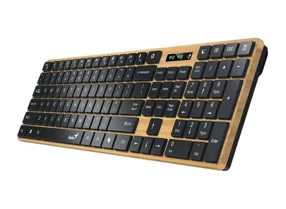 Teclado Genius SlimStar 7250BT madera Bluettoth