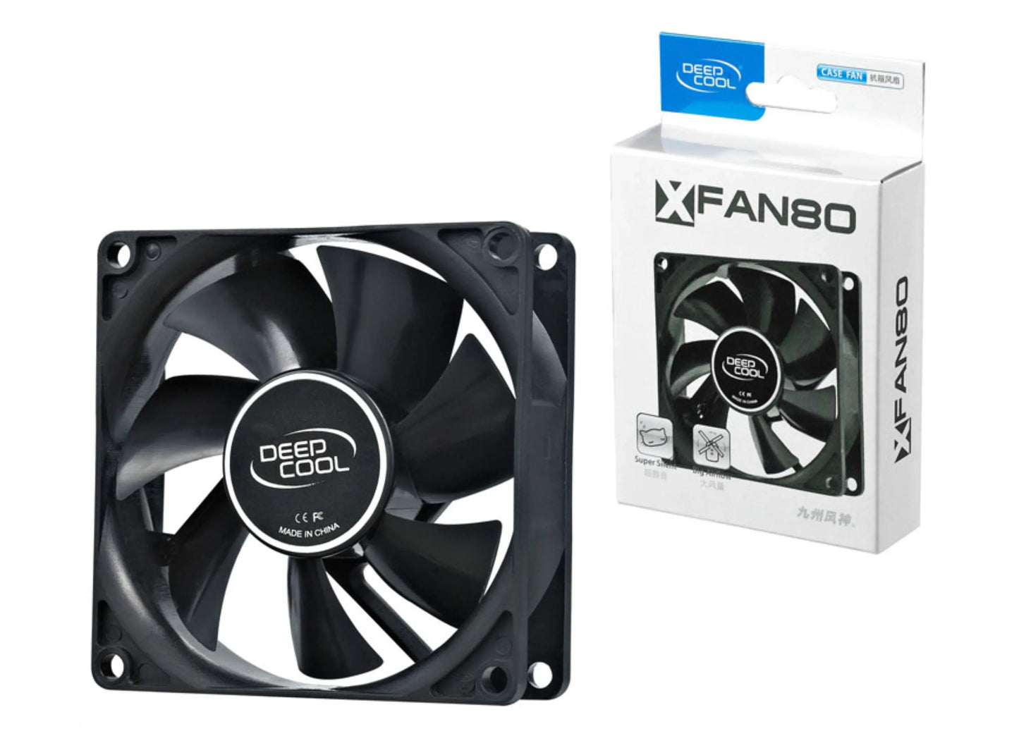 Fancooler Deepcool 8x8cm negro - Tecatech-uy