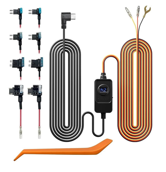 Kit de Cableado Duro Redtiger USB-C 12-24V a 5V para Dashcam