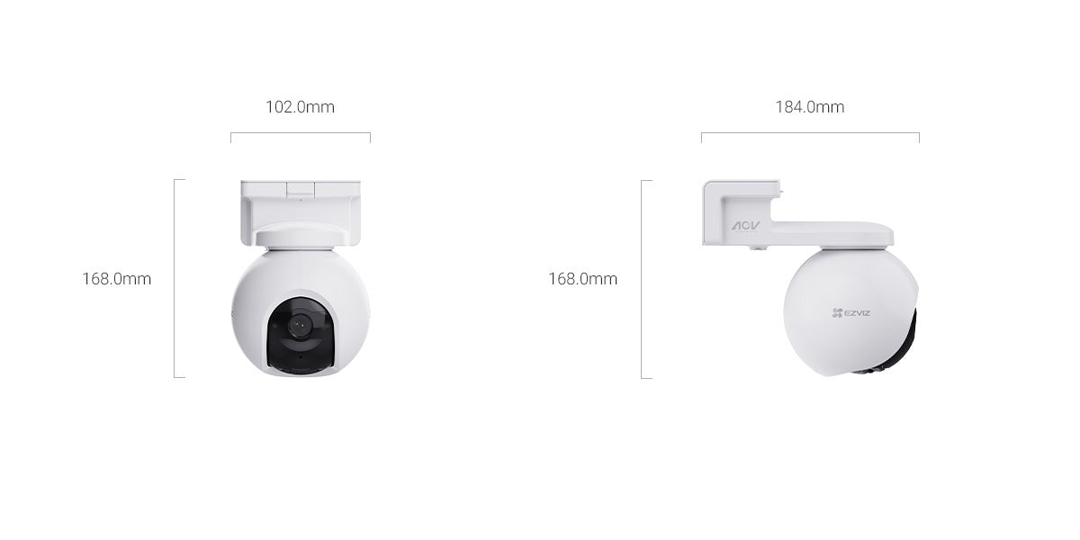Camara Wifi 6+4G Ezviz EB8 8MP 4K + Panel solar