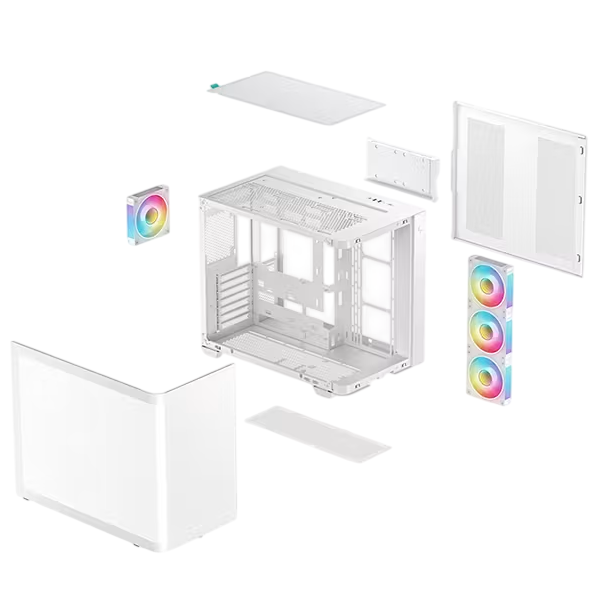 Gabinete DeepCool CG530U 4F Blanco