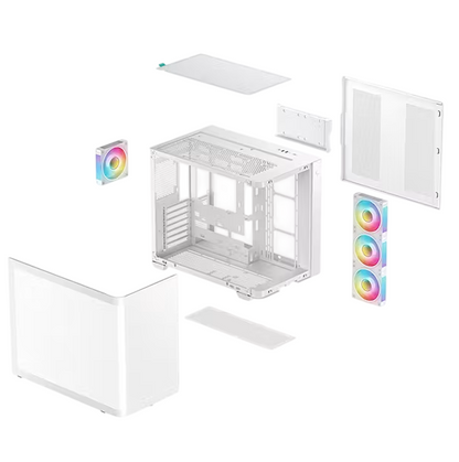 Gabinete DeepCool CG530U 4F Blanco