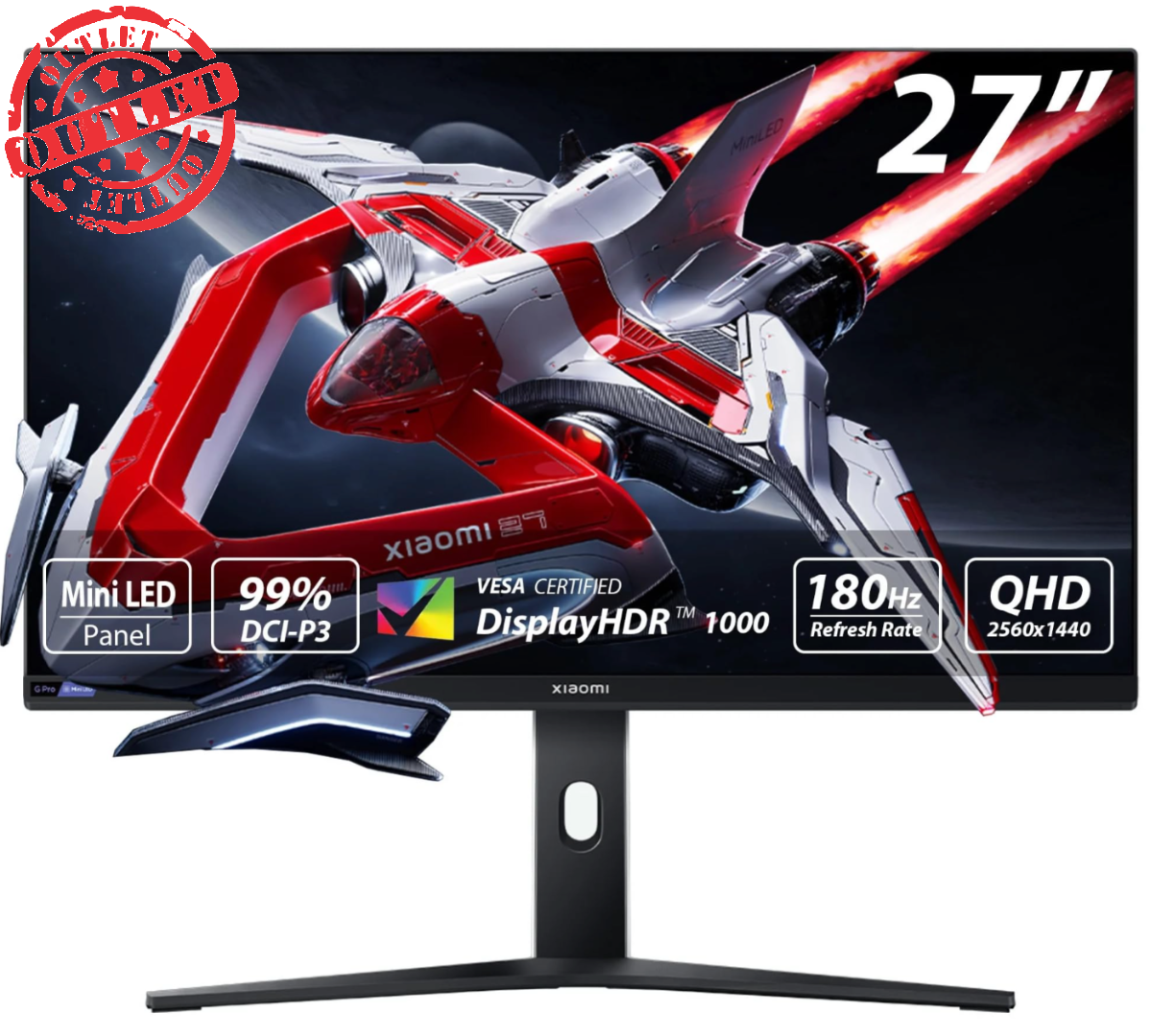 Monitor Gamer Xiaomi Mini LED G Pro 27 WQHD 180Hz 1ms (con detalles)
